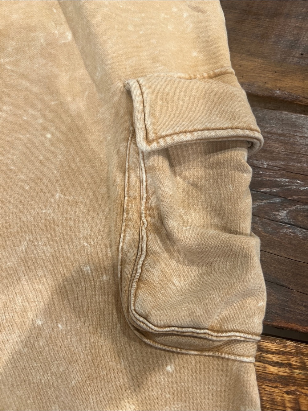 Tan Cargo Sweatpants - Comfortable Relaxed Fit - Picture 2 of 4